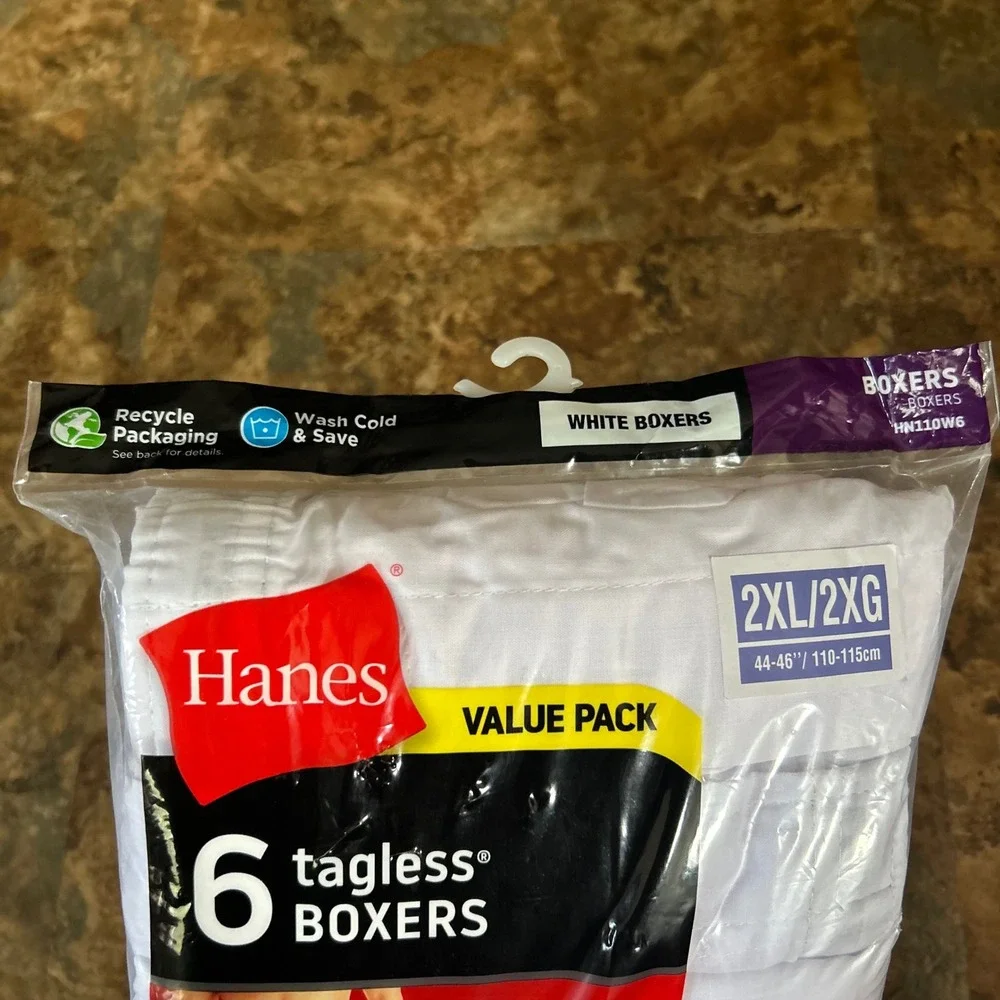 Hanes tagless boxers